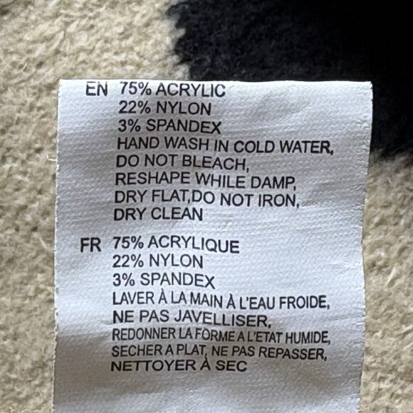 Anthropologie MOTH Women Georgia Leopard Print Sweater Size M Tan Pullover 54-6 - Picture 5 of 10